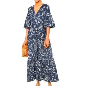 Tuckernuck Black and White V-Neck Sundress BohoChic Cottagecore Feminine